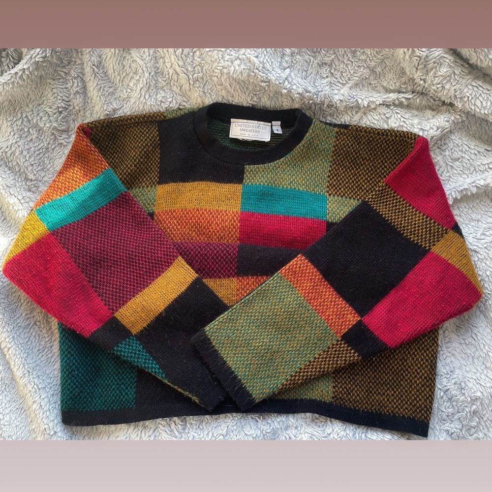 Vibrant Color Block Sweater